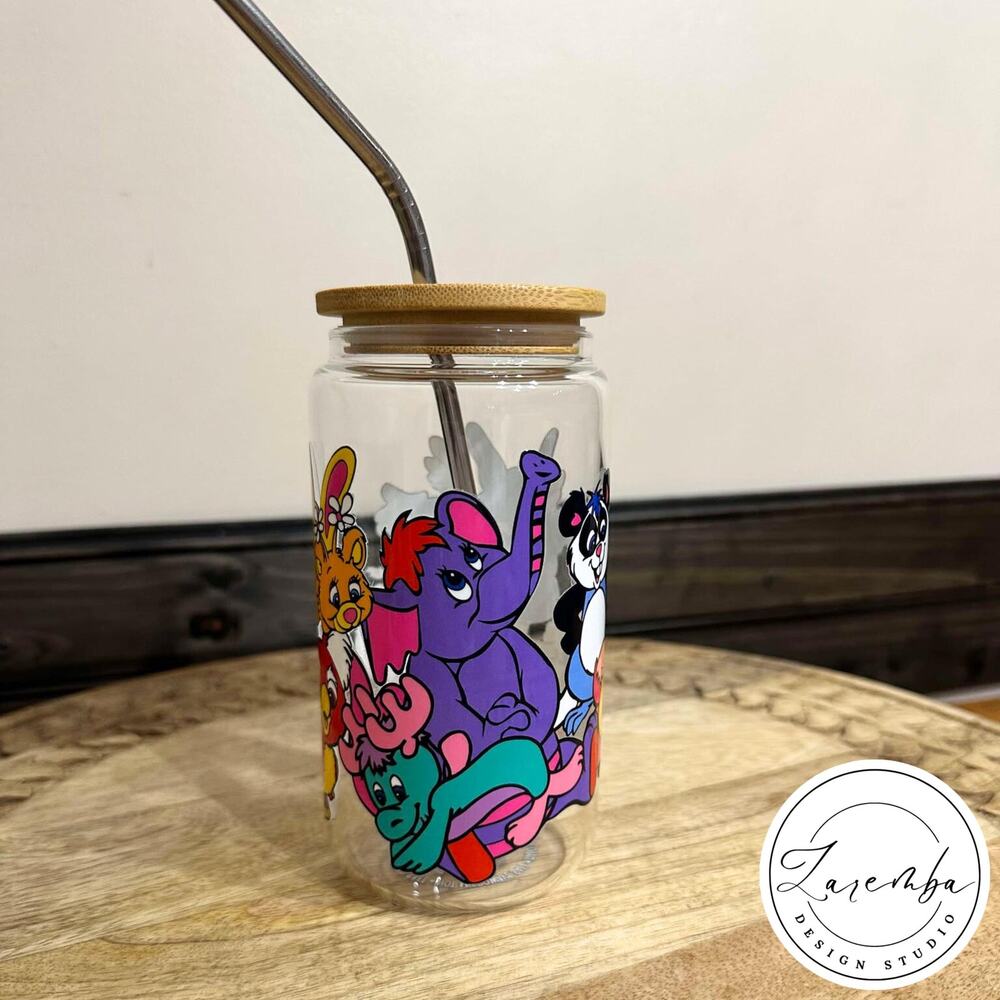 The Wuzzles Inspired Libbey Cup, 80s Nostalgia Glass, Bumblelion, Eleroo Coffee